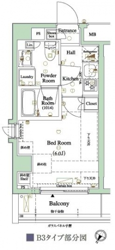 アクサス品川レジデンスの間取り図