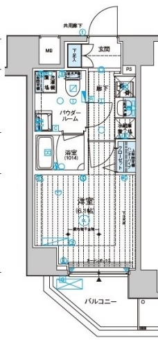 メインステージ千住中居町の間取り図
