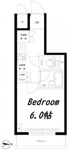 ルーブル大塚弐番館の間取り図