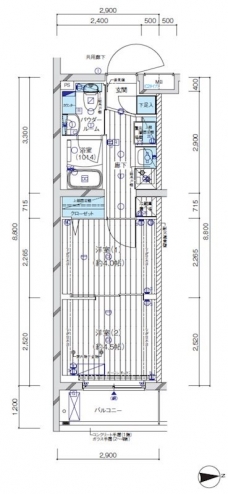 メインステージ大森の間取り図