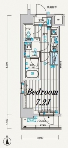 メインステージ元浅草IIIの間取り図