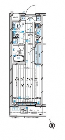 メインステージ都立家政の間取り図