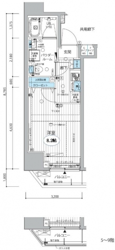 メインステージ三田アーバンスクエアの間取り図