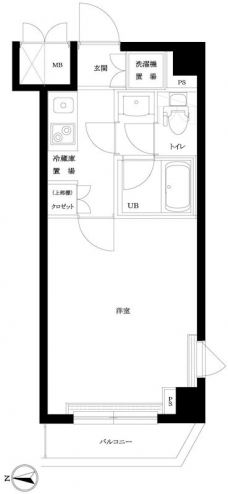 ルーブル大塚弐番館の間取り図