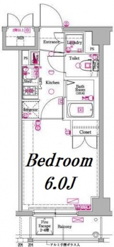 アクサス白山の間取り図