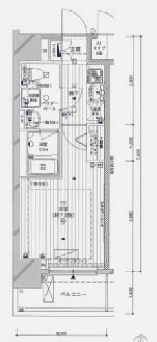 メインステージ大森北の間取り図