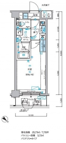 メインステージ小竹向原の間取り図