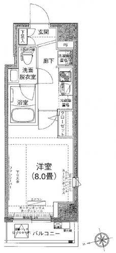 アイル東京深川の間取り図