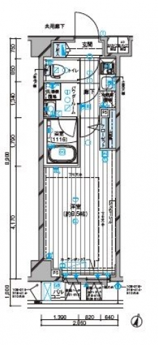 メインステージ板橋志村IIの間取り図