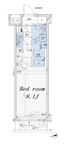 メインステージ府中中河原駅前の間取り図