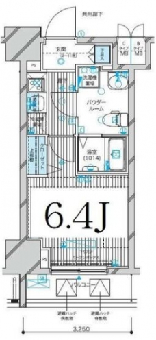 メインステージ蒲田VIエグザの間取り図