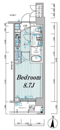 メインステージ菊川の間取り図