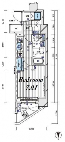 メインステージ白金IIの間取り図