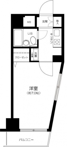 エクセリア新宿の間取り図