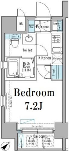 アクサス巣鴨Ｓｔａ．の間取り図
