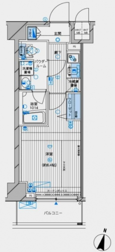 メインステージ高円寺の間取り図