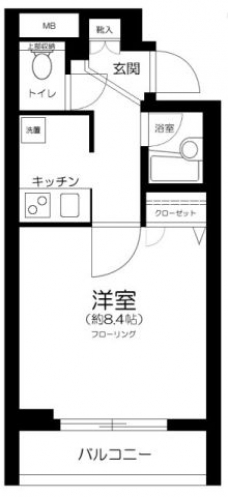オーク・スクエア八幡山の間取り図