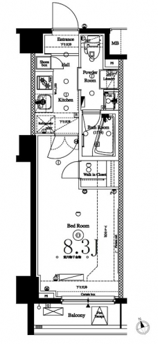 アークマーク梅屋敷アジールコートの間取り図