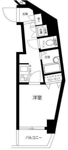 スカイコート新宿落合南長崎駅前の間取り図