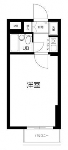 ルーブル西新宿の間取り図