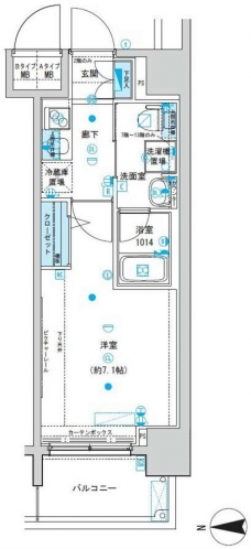 メインステージ森下の間取り図