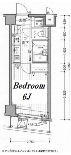 メインステージ白金高輪の間取り図