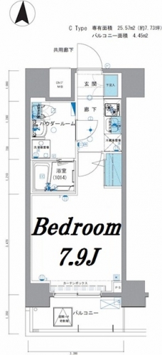 メインステージ亀戸IIIの間取り図