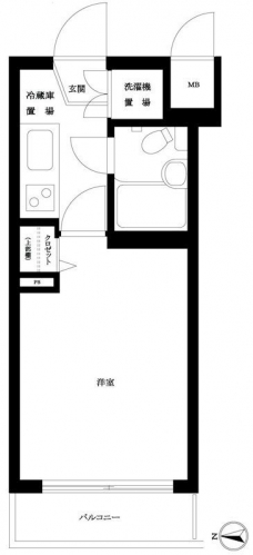 ルーブル新宿西落合IIの間取り図