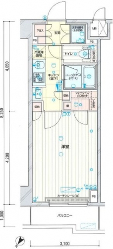 ルーブル王子本町の間取り図