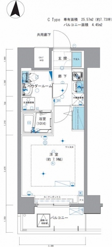 メインステージ亀戸IIIの間取り図