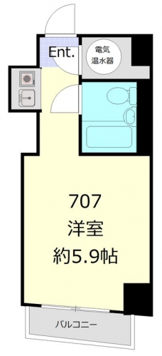 ハイツ芝大門の間取り図
