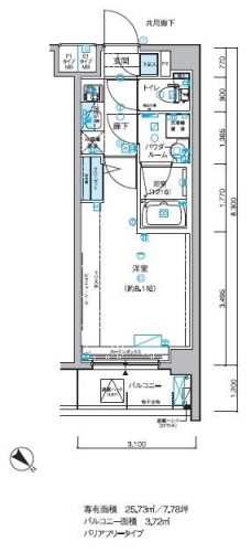 メインステージ小竹向原の間取り図