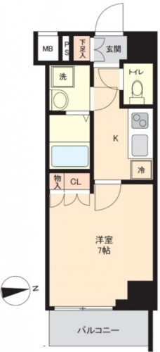 クレヴィスタ亀戸IIの間取り図
