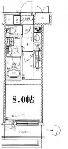クレイシア両国カルミナの間取り図