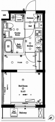 アクサス国分寺の間取り図