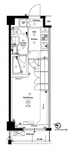 アクサス西馬込アジールコートの間取り図