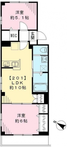 suns三軒茶屋の間取り図