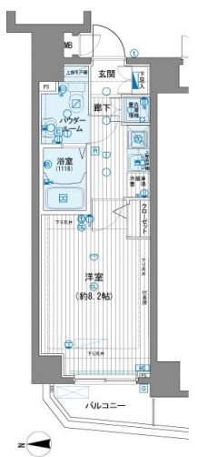 メインステージ田端参番館の間取り図