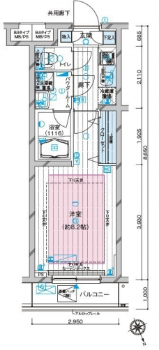 メインステージ都立家政の間取り図