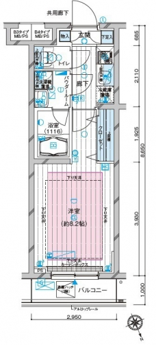 メインステージ都立家政の間取り図