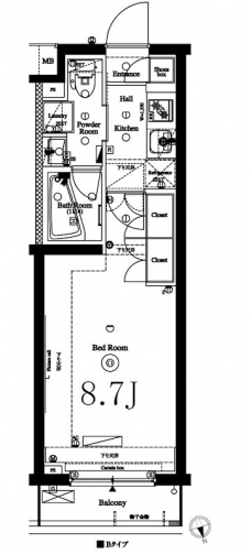 アークマーク梅屋敷アジールコートの間取り図