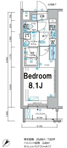 メインステージ小竹向原の間取り図