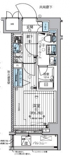メインステージ武蔵小杉の間取り図
