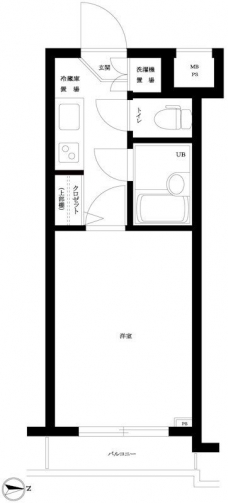 ルーブル三軒茶屋の間取り図
