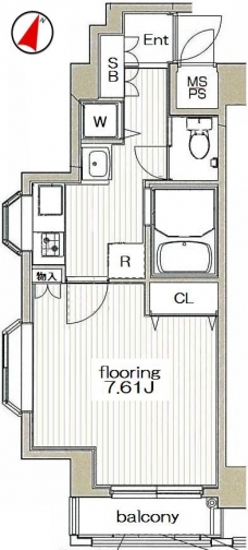 グランヴァン東中野IIの間取り図