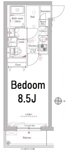 アクサス池上Sta.の間取り図