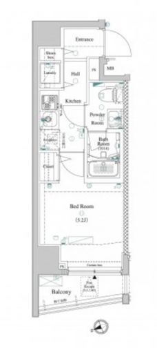 アクサス西五反田の間取り図