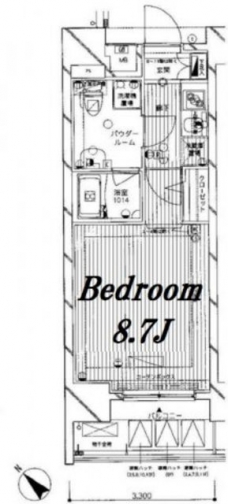 メインステージ王子IIの間取り図