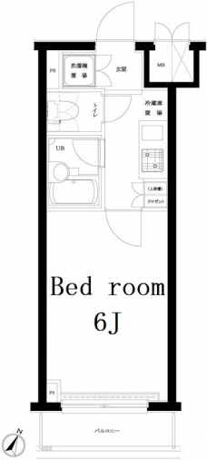 ルーブル渋谷初台の間取り図