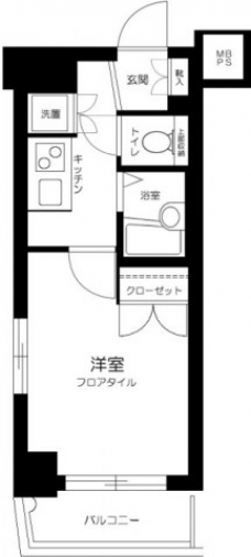 パークウェル高円寺駅前の間取り図